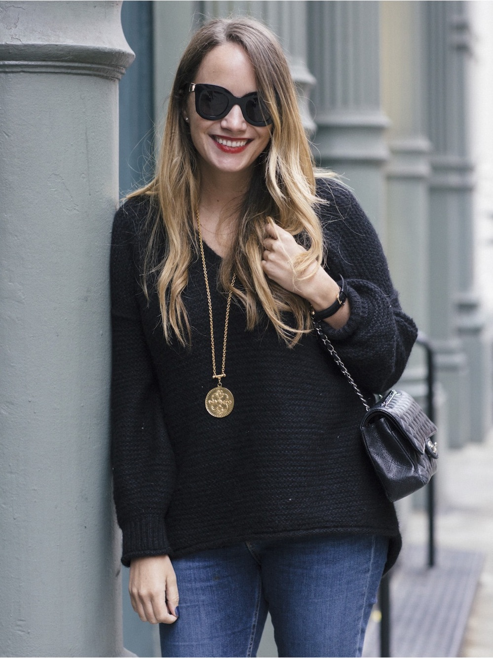 Free People All Mine Chunky Oversized Wool Blend Sweater
